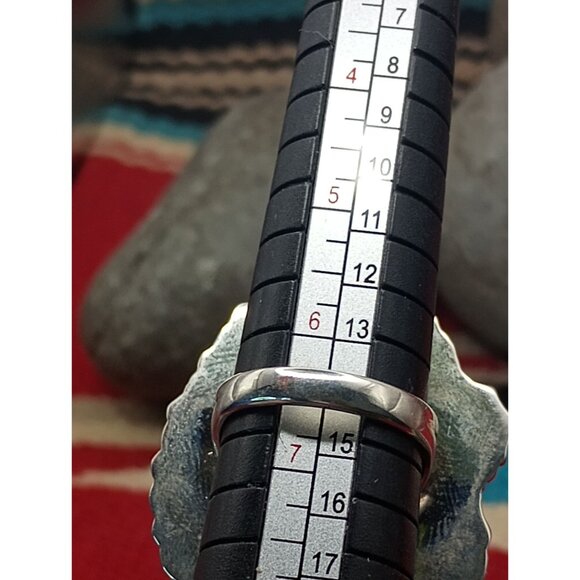 Sterling Silver Flower Dragonfly Ring Teardrop Shaped Petit Point Cluster Sz 6.5 - Picture 6 of 6